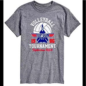 NWOT Top Gun Womens Crew Neck Short Sleeve Classic Fit Graphic T-Shirt